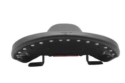 V-Twin Factory Sample Black Naugahylde Thin Profile Buddy Seat for Harley Davidson FL Models