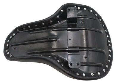 V-Twin Factory Sample Black Naugahylde Thin Profile Buddy Seat for Harley Davidson FL Models