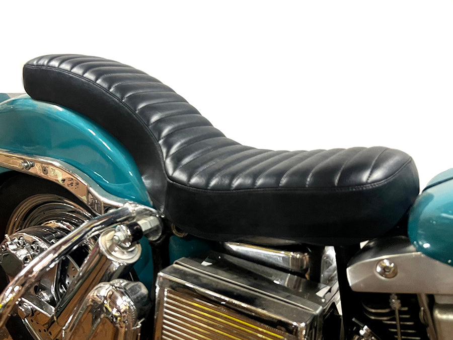 Corbin Gentry Tuck and Roll Seat Black for Harley Davidson FL (1965-1974)