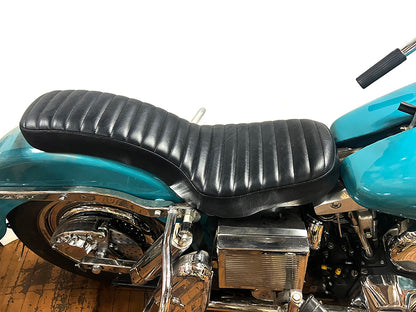 Corbin Gentry Tuck and Roll Seat Black for Harley Davidson FL (1965-1974)