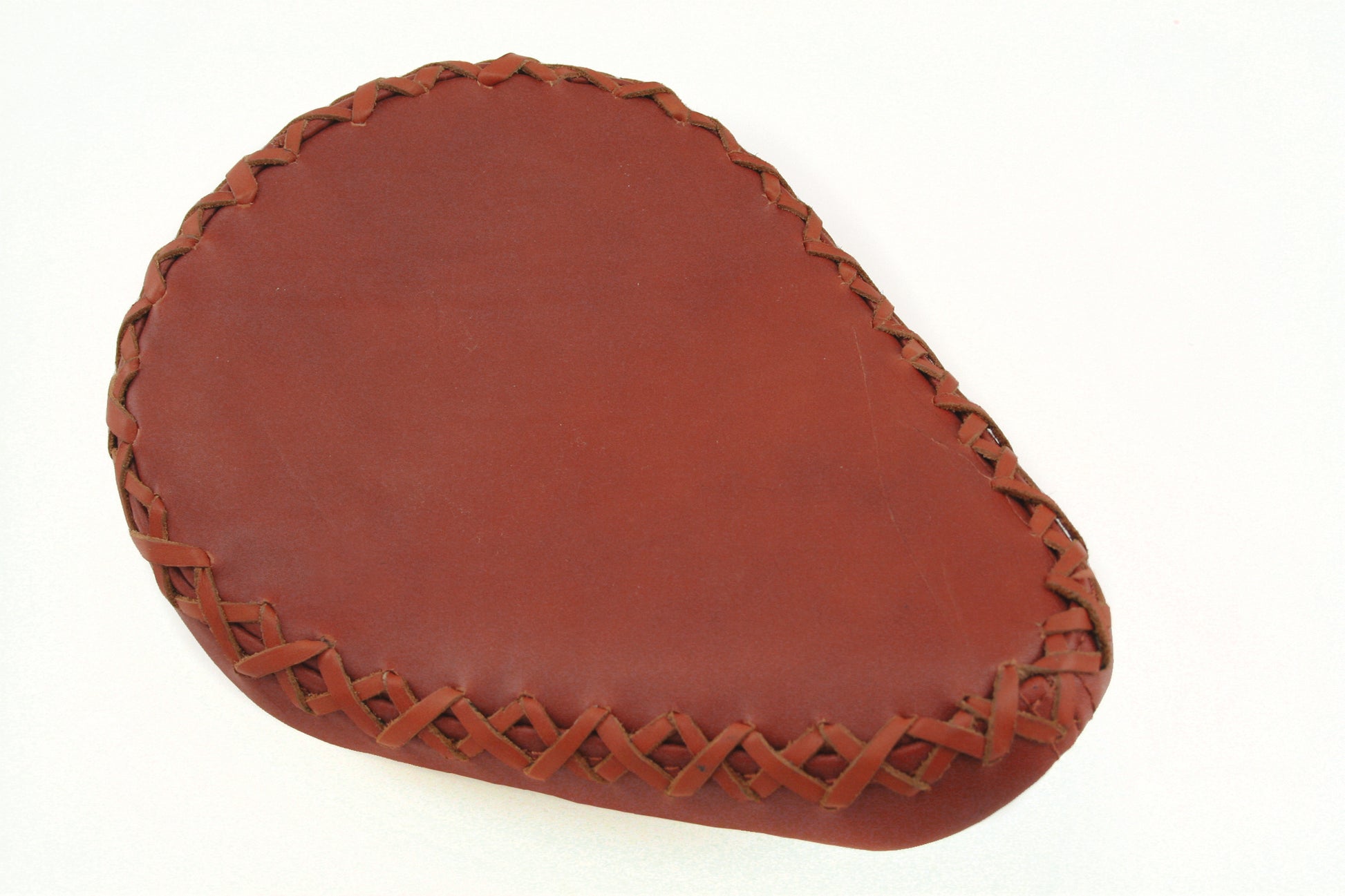 Ultima Saddle Leather Solo Seat in Rust Color - Part Number 76-893
