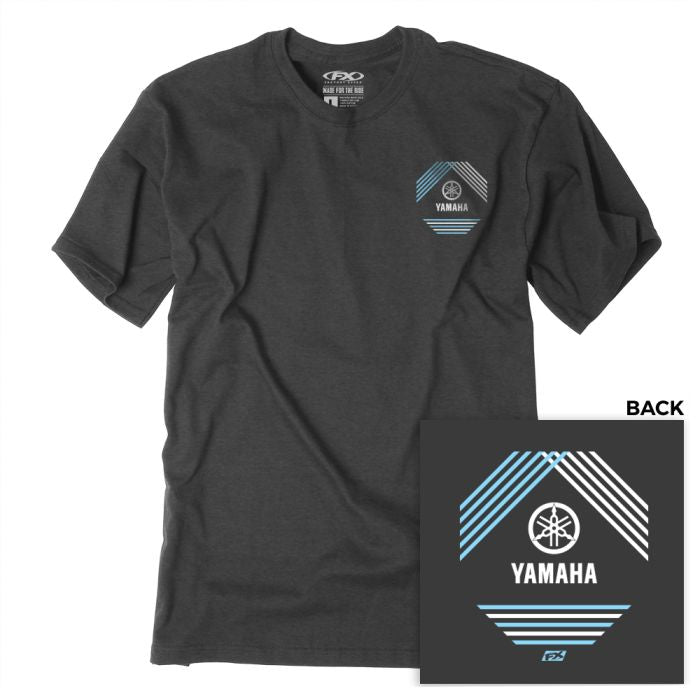 Factory Effex Yamaha Lined T-Shirt - Heather Charcoal Medium