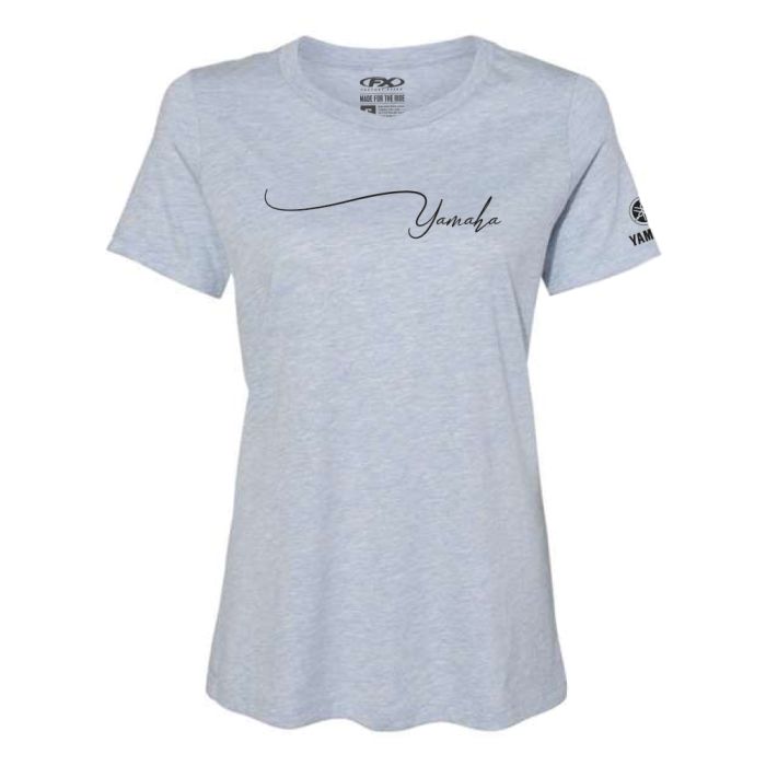 Factory Effex Yamaha Signature Women's T-Shirt in Light Blue – Size Small