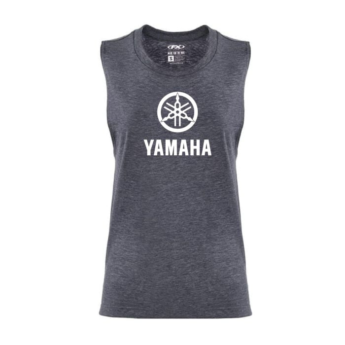 Factory Effex Yamaha Idol Women's Muscle Tank - Heather Navy, XL