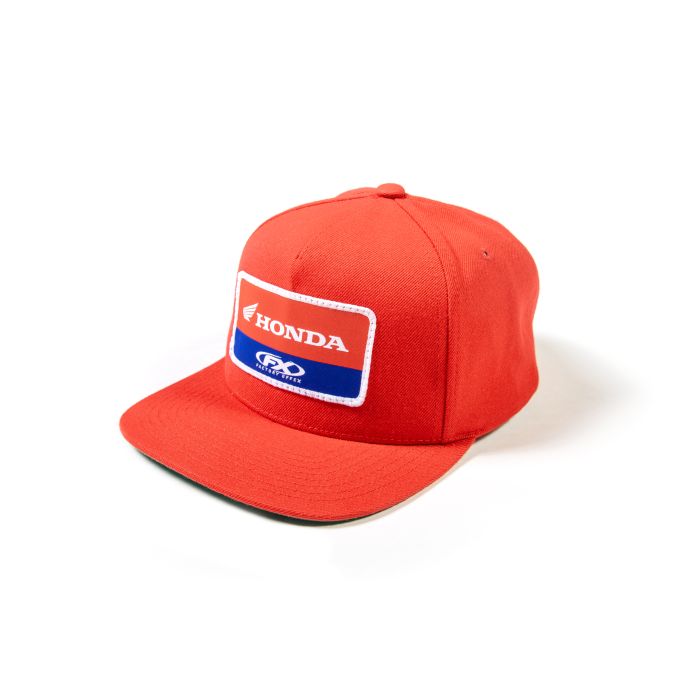 Factory Effex Honda Victory Snapback Hat in Red - Durable and Stylish Headwear