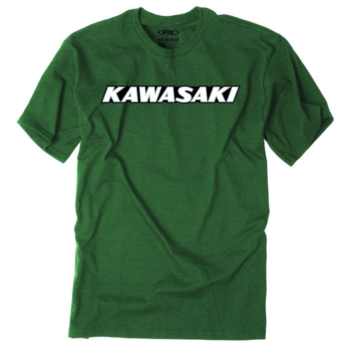 Factory Effex Kawasaki Vintage T-Shirt in Forest Green - XL