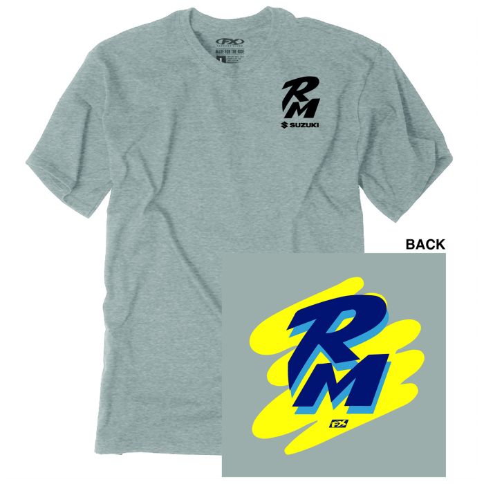 Factory Effex Suzuki Retro RM T-Shirt in Heather Gray – XL