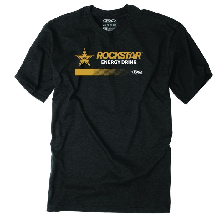 FACTORY EFFEX Rockstar Banner T-Shirt in Black, Size Large - Part Number 28-87614