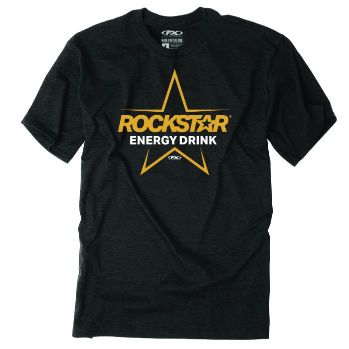 Factory Effex Rockstar Burst T-Shirt in Black, Size Large