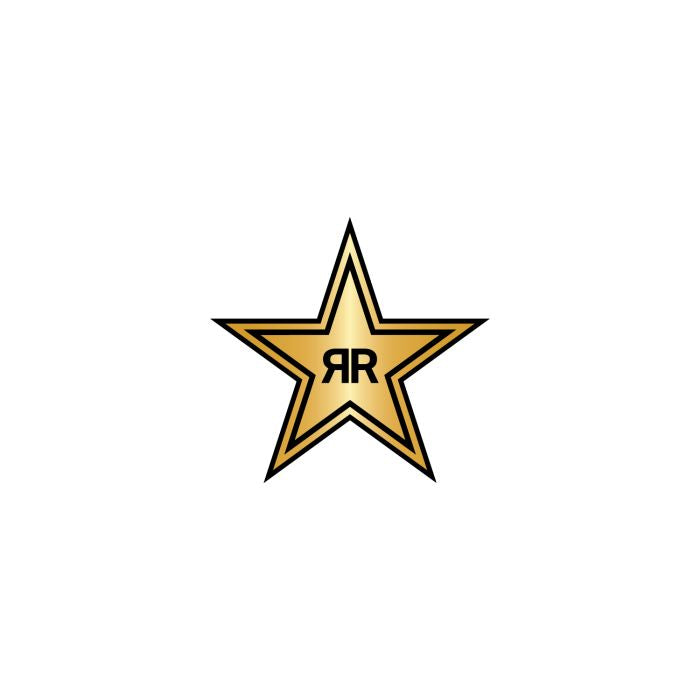 Factory Effex Rockstar Star 5-Pack Sticker Set - Durable Motorcycle & Vehicle Decals