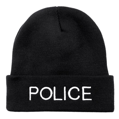 Rothco Public Safety Embroidered Watch Cap with Police Emblem - Warm Acrylic Beanie for Security and Law Enforcement