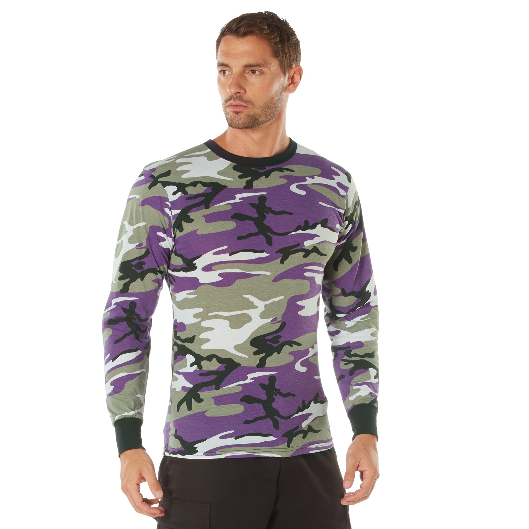 Rothco Long Sleeve Camo T-Shirt Ultra Violet Camo Size XL