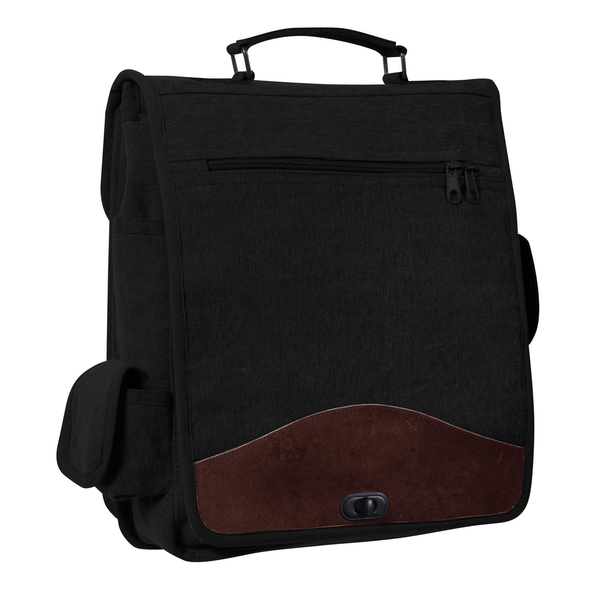 Rothco Vintage M-51 Engineers Bag Black with 16L Capacity and Adjustable Shoulder Strap
