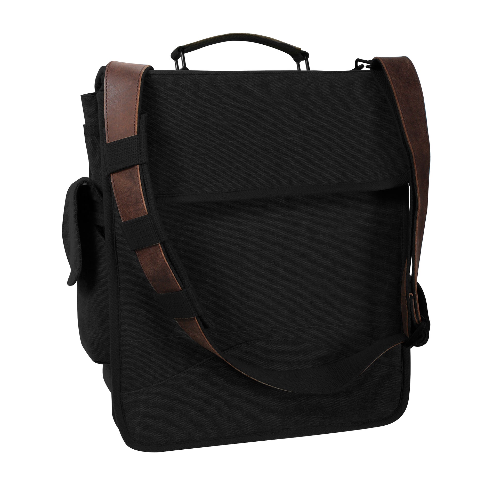 Rothco Vintage M-51 Engineers Bag Black with 16L Capacity and Adjustable Shoulder Strap