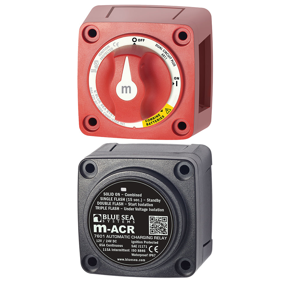 Blue Sea Systems 7649 Mini Add-A-Battery Kit for Dual Battery Management