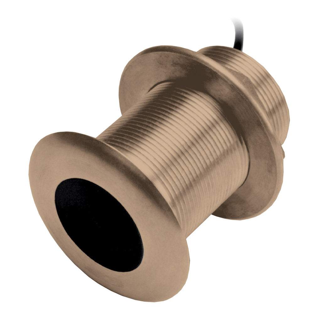 Garmin B75H Bronze 20 Thru-Hull Transducer - 600W, 8-Pin with Tilt for Fiberglass and Wood Hulls