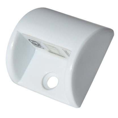 Lumitec Andros Courtesy Light - White Powder Coat Finish - Blue Non-Dimming LED Accent Light