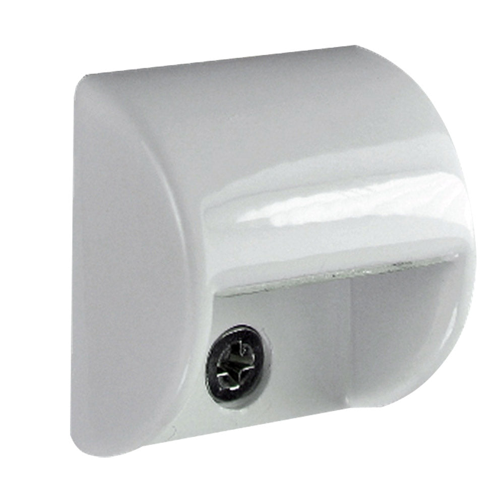 Lumitec Andros Courtesy Light - White Powder Coat Finish - Blue Non-Dimming LED Accent Light