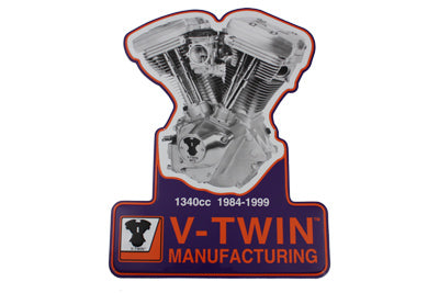 V-Twin 1340 Evolution Engine Plaque - Motorcycle Dealer Marketing Sign
