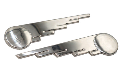 V-Twin Polished Stainless Steel Speed Ball Wing - 1-1/2 Inch Wide