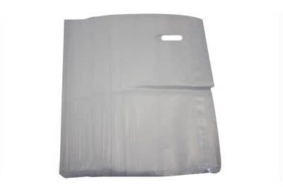 V-Twin Clear Shop Bags - 8 x 16 Inches, Pack of 50