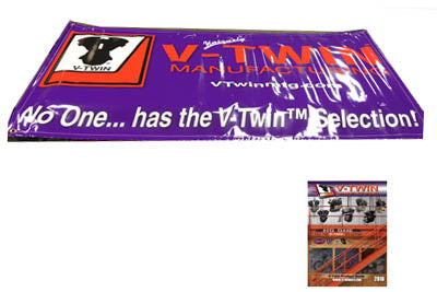 V-Twin Wall Banner Pack - Durable Motorcycle Banner with Accessory Items
