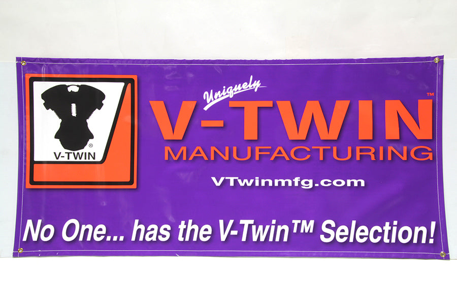 V-Twin Wall Banner Pack - Durable Motorcycle Banner with Accessory Items