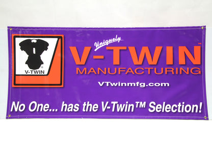 V-Twin Wall Banner Pack - Durable Motorcycle Banner with Accessory Items