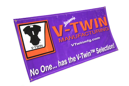 V-Twin Wall Banner Pack - Durable Motorcycle Banner with Accessory Items