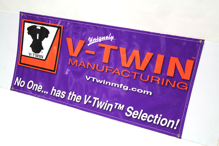 V-Twin Wall Banner Pack - Durable Motorcycle Banner with Accessory Items