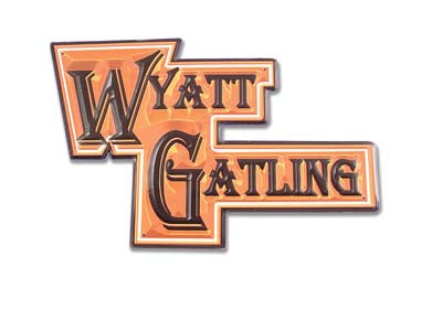 V-Twin Wyatt Gatling Dealer Sign - 18 x 24 Inch Metal Collectible Wall Art
