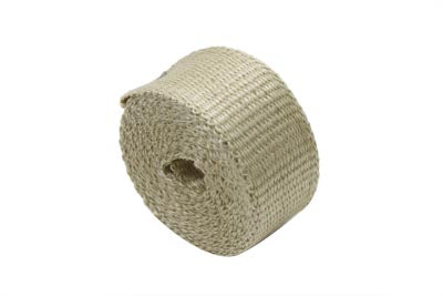 V-Twin HFN2.00NT25 Tan Exhaust Wrap for Heat Reduction and Insulation