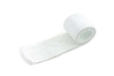 V-Twin White Exhaust Wrap - 25 ft Roll, 1.5mm Thickness for Motorcycle Exhaust Systems