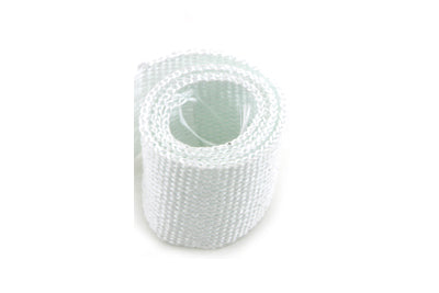 V-Twin White Exhaust Wrap - 25 ft Roll, 1.5mm Thickness for Motorcycle Exhaust Systems