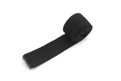 V-Twin Black Exhaust Wrap Part #40164A, 25 ft x 1.5mm Roll for Motorcycle Exhaust Systems