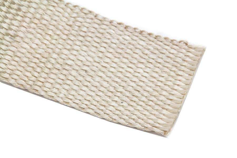V-Twin Light Brown Fiberglass Exhaust Wrap - 25 ft x 2 in Roll