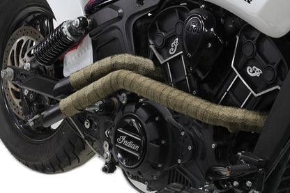 V-Twin Copper Fiberglass Exhaust Wrap - Part No. 40219A, 25 ft x 2 in Roll