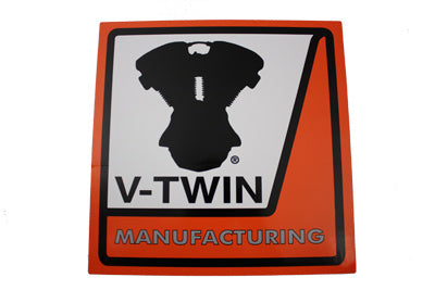 V-Twin Dealer Decal - Full Color Adhesive Vinyl for Indoor and Outdoor Use, 14 x 14 Inches