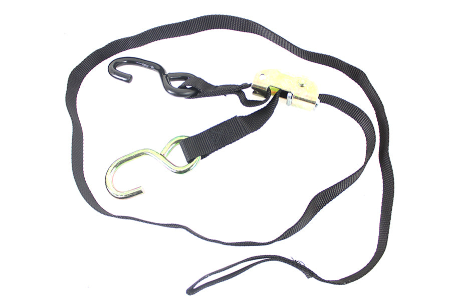 V-Twin 10-6714B Nylon Motorcycle Tie Down Straps, 5.5 ft x 1 in, Pair