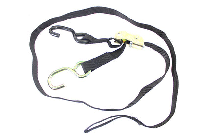 V-Twin 10-6714B Nylon Motorcycle Tie Down Straps, 5.5 ft x 1 in, Pair