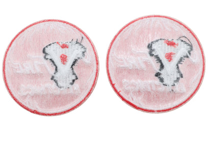 V-Twin V-Fire Patch Set - Authentic Motorcycle Embellishments for Apparel and Gear