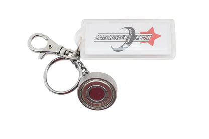 V-Twin Bearing Design Keychain with Silver Finish – Part Number X63-6240CK