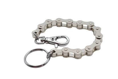 V-Twin X63-6241CK Silver Motorcycle Chain Design Keychain