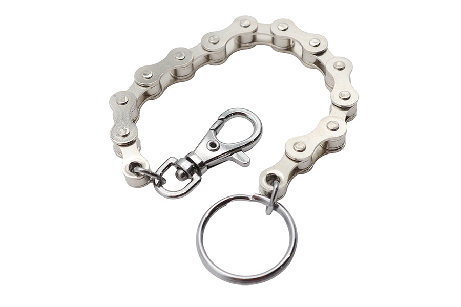 V-Twin X63-6241CK Silver Motorcycle Chain Design Keychain