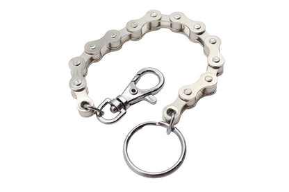 V-Twin X63-6241CK Silver Motorcycle Chain Design Keychain