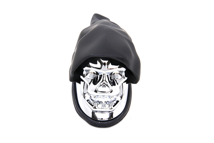 V-Twin Chrome Skull Fender Ornament Part #77719