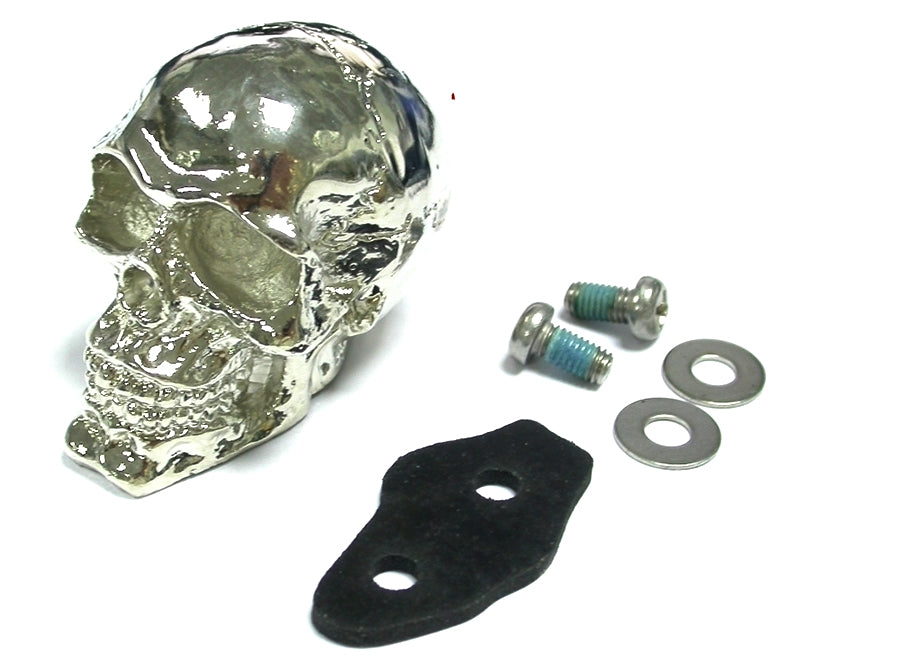 V-Twin Chrome Skull Fender Ornament - Part 165586