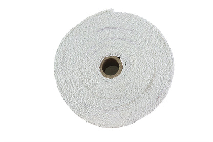 V-Twin Silver Exhaust Wrap - 25 ft x 1.5mm High-Temperature Exhaust Wrap for Motorcycles