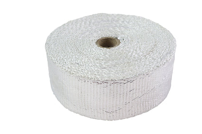 V-Twin Silver Exhaust Wrap - 25 ft x 1.5mm High-Temperature Exhaust Wrap for Motorcycles