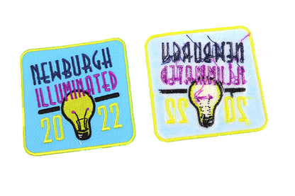V-Twin Newburgh Illuminated 2022 Patch - Motorcycle Emblem with Adhesive Backing
